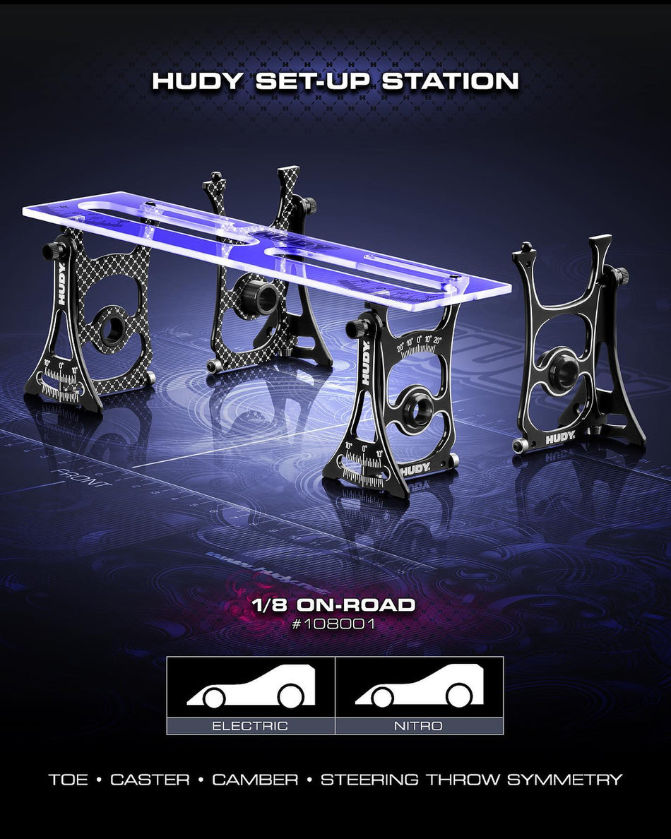 HUDY Banc de réglage Piste 1/8 (108001)
