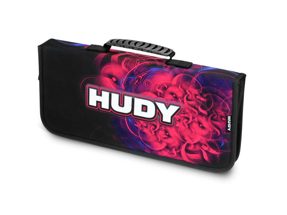 HUDY Banc de réglage 1/8 TT + accessoires + sac transport 108851