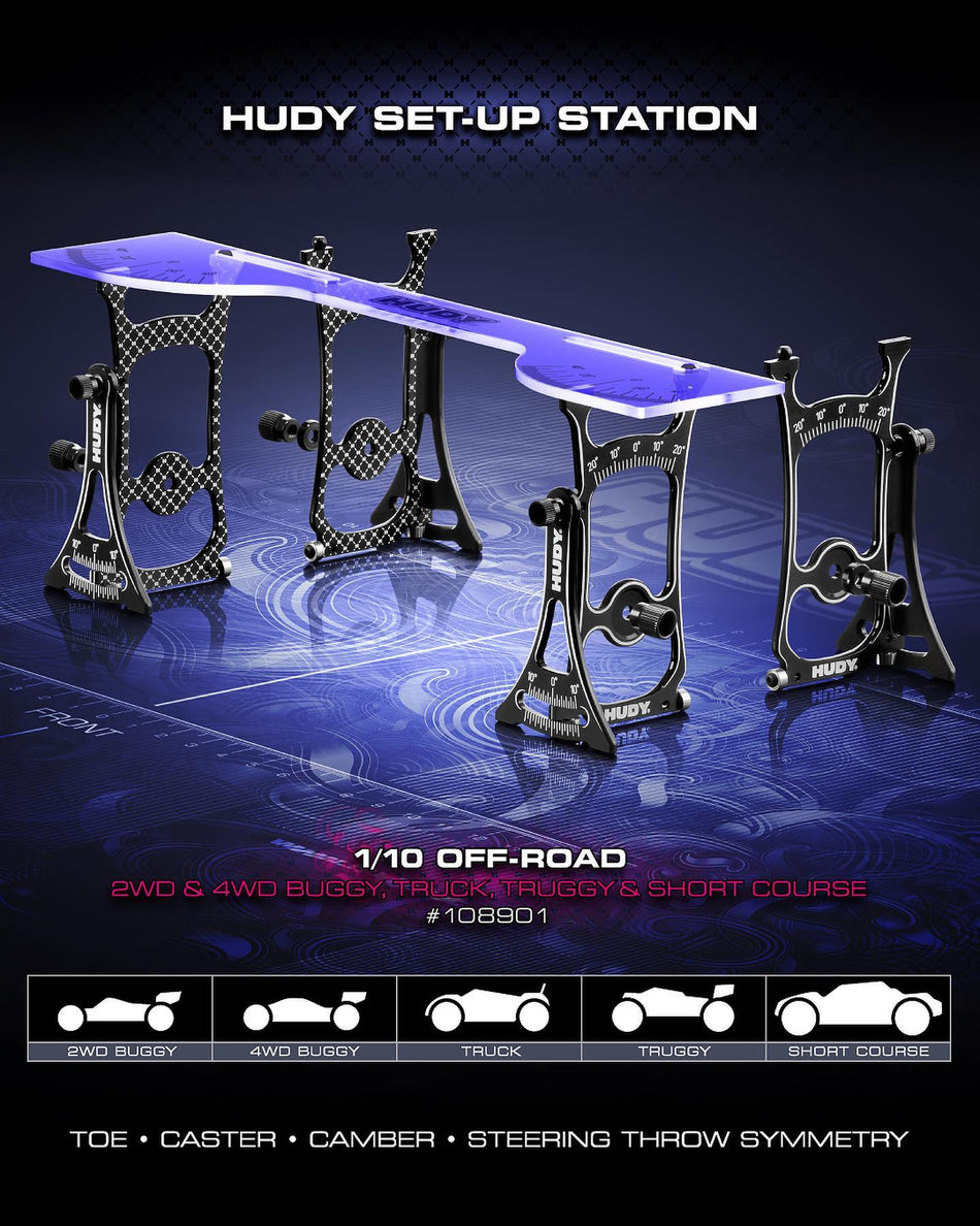HUDY Banc de réglage TT 1/10 (108901)