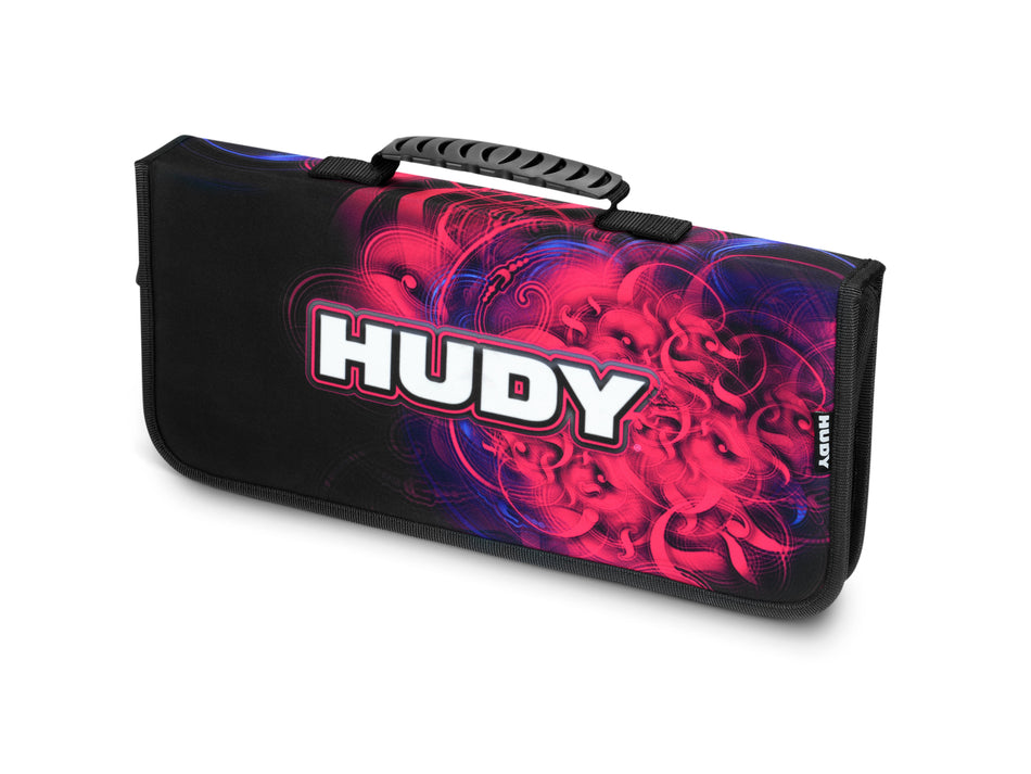 HUDY Banc de réglage 1/8 GT + accessoires + sac transport (109651)