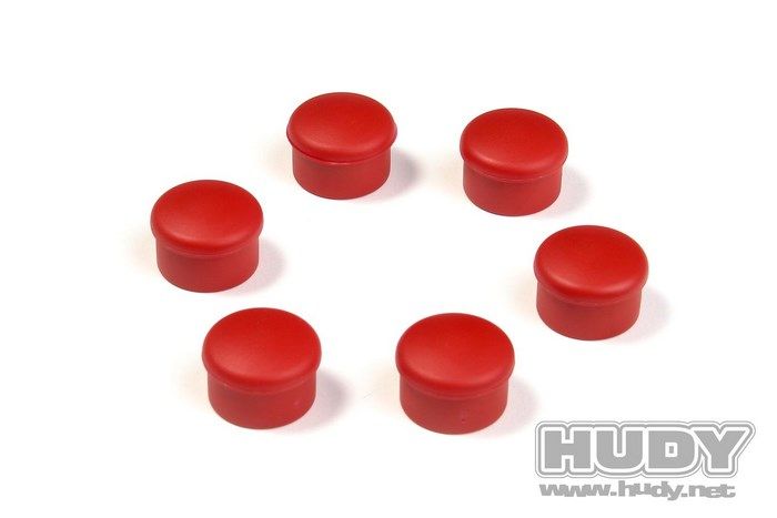 HUDY Bouchon de manche 22mm rouge (6) 195062-R