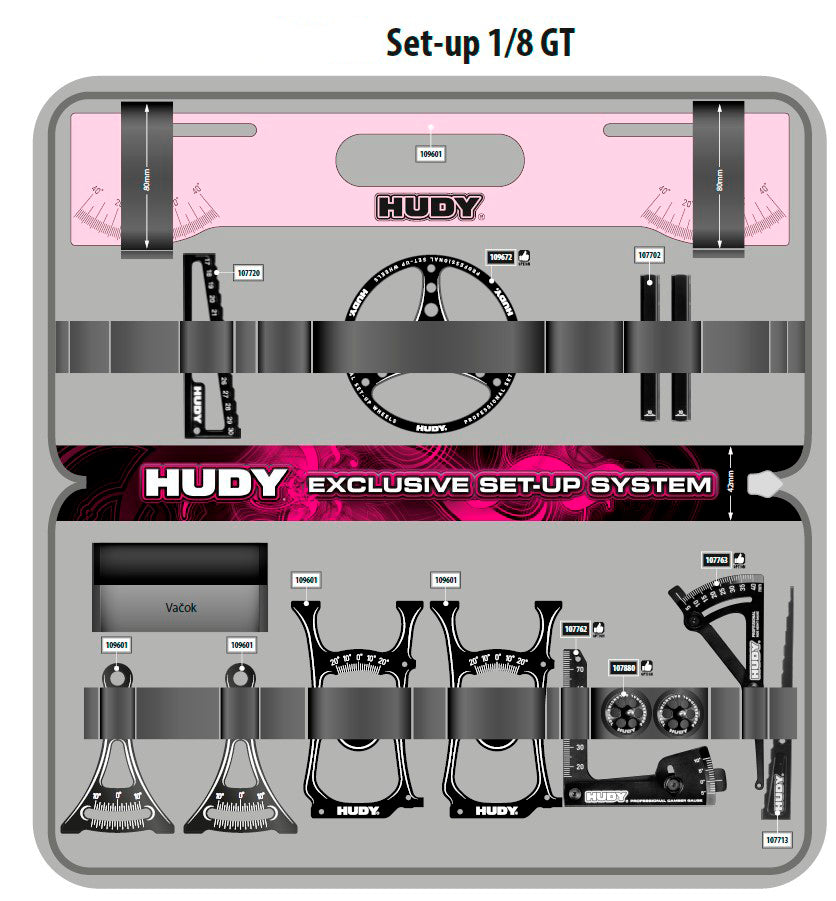 HUDY Sac de transport banc réglage 1/8 TT/GT - 1/10 TT 199241