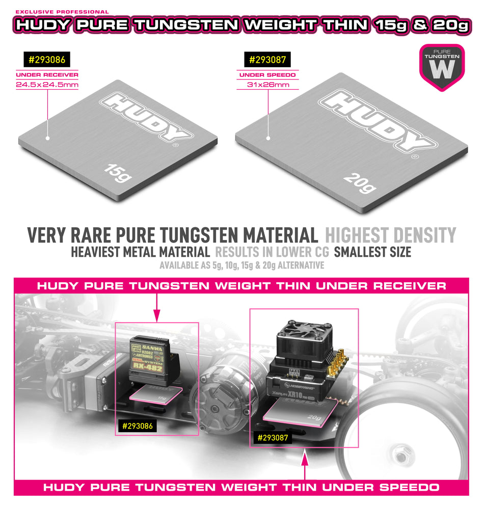 Hudy Lest en tungsten fin 31x26mm - 20g 293087
