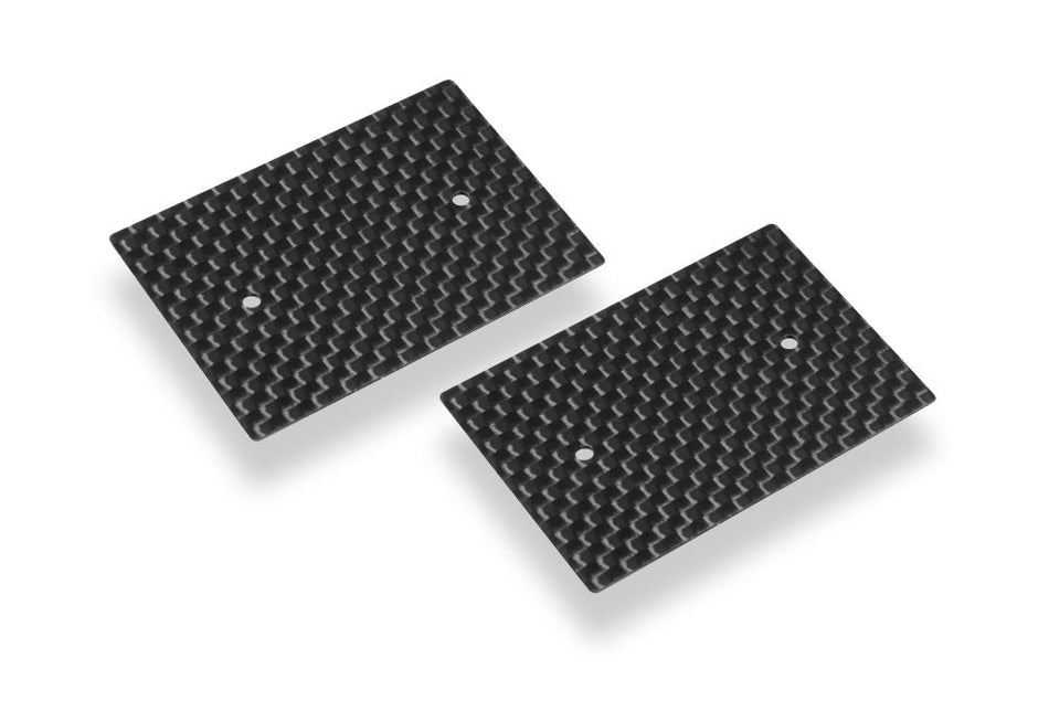 HUDY Plaques latérales carbone 0.5mm aileron 1/10 TH (2) (293310)