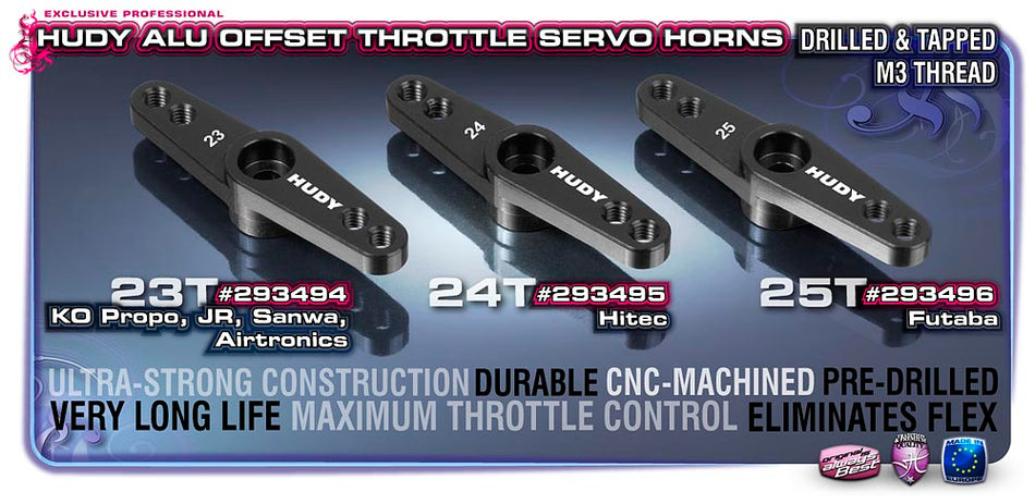 HUDY Palonnier gaz/frein alu déporté 25T 293496