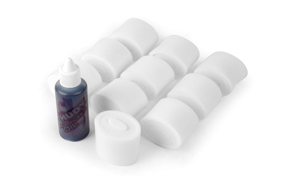HUDY Mousse de filtre a air + huile XRAY (10) (293540)
