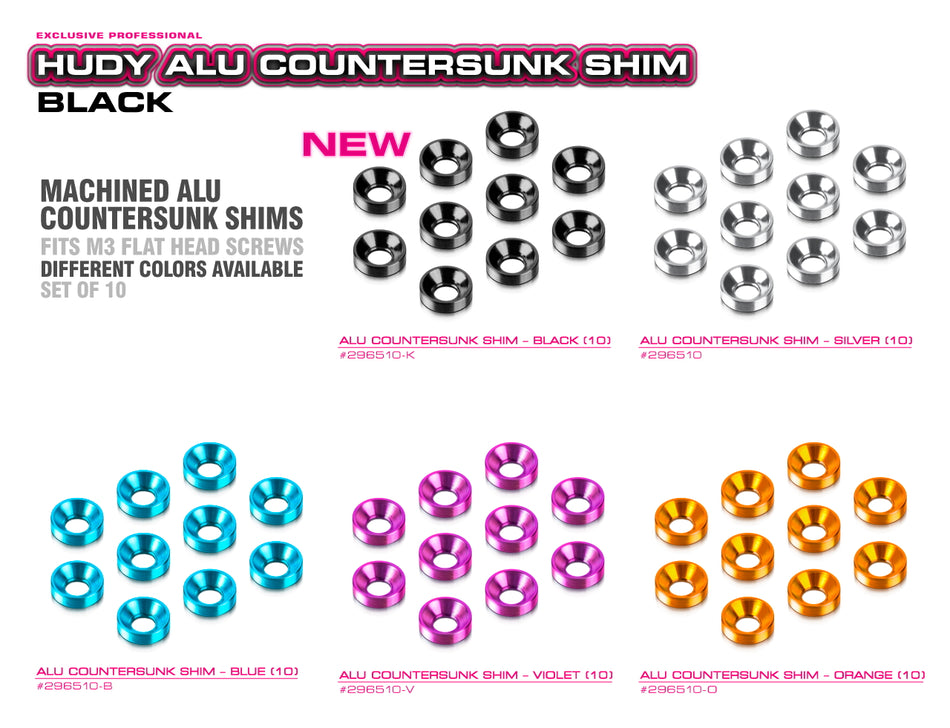 HUDY Rondelles cuvette M3 - Orange (10) 296510-O