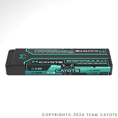 CAYOTE Racing 5300mAh 7.6V 2S 145C HV LiPo (5mm, 197g)