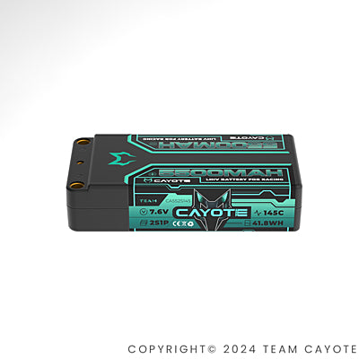 CAYOTE Racing Shorty 5500mAh 7.6V 2S 145C HV LiPo (5mm, 203g)