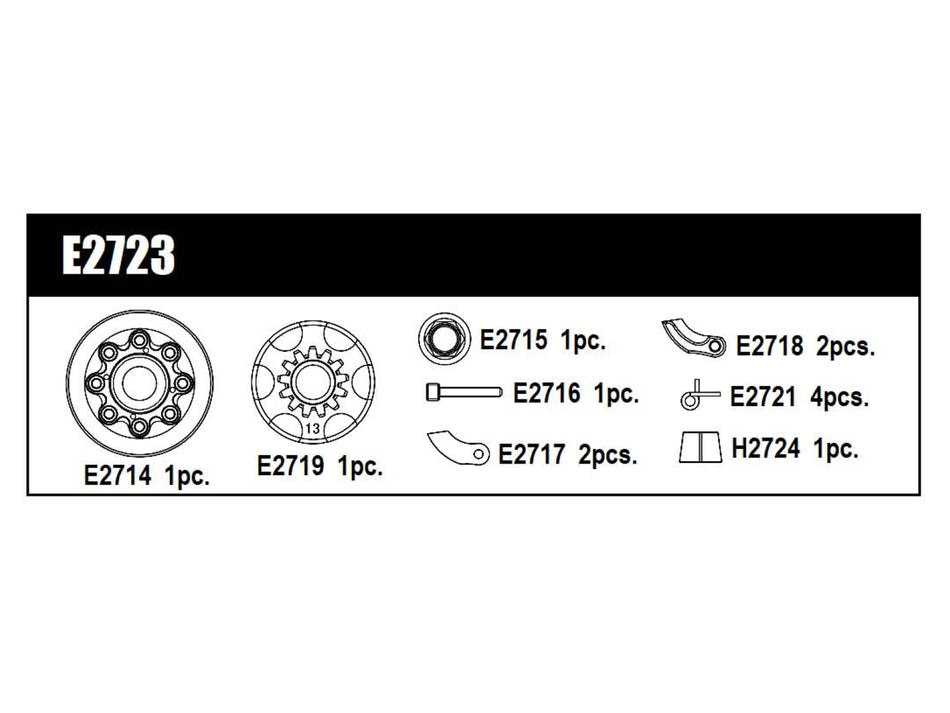 Mugen  Kit Complet Embrayage 4 Points New E2723