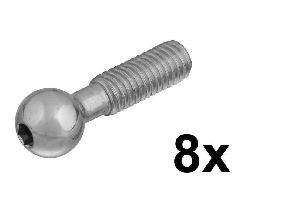 Mugen BOULE A VIS FUSEE DE SUSPENSION EN TITANE X8 H0187-1