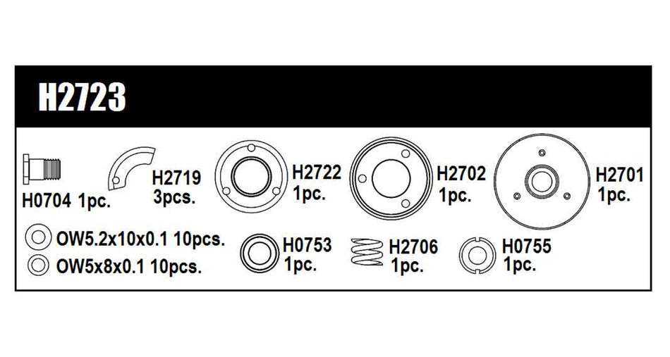 Mugen KIT COMPLET EMBRAYAGE V2 H2723b