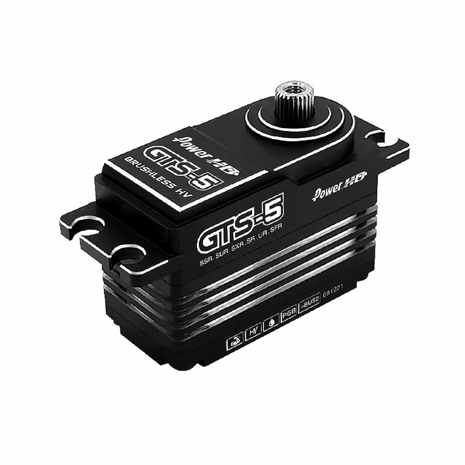 Servo Brushless Power HD GTS-5 Low Profile HV - 50kg 0.08s - Boîtier Aluminium