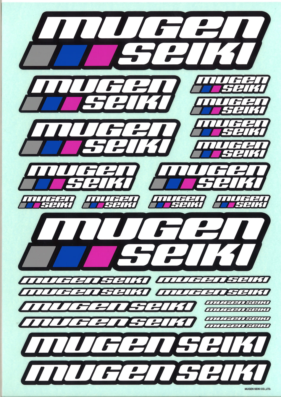 Mugen Planche Autocollant Mugen (12) New P0402