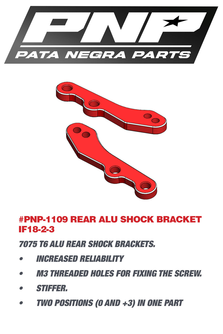 PNP REAR ALU SHOCK BRACKET IF18-2/3 1109