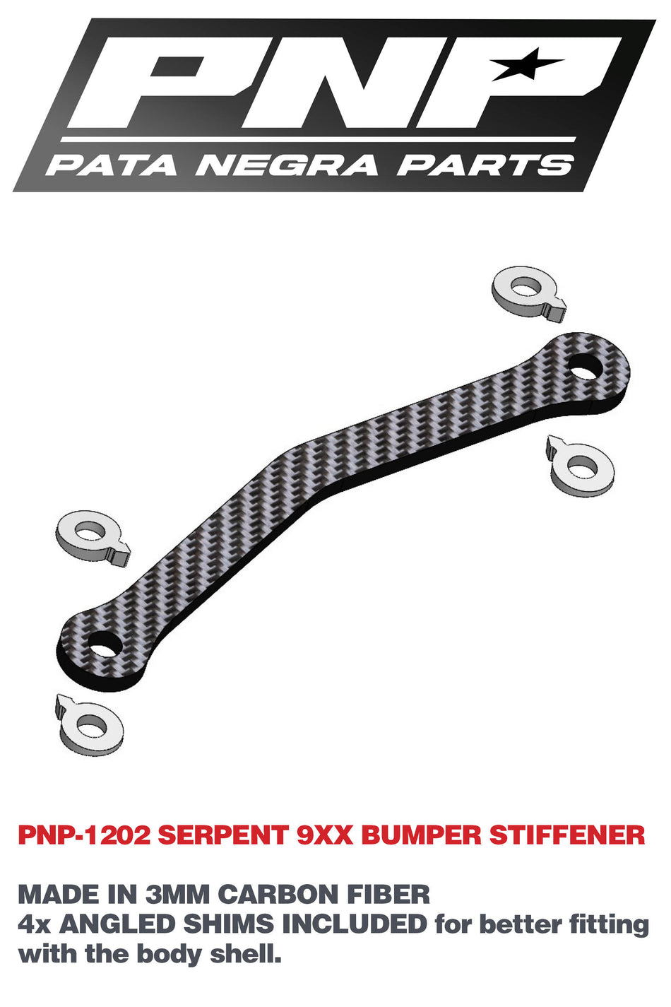 PNP BUMPER STIFFENER SERPENT 990/990EVO 1202