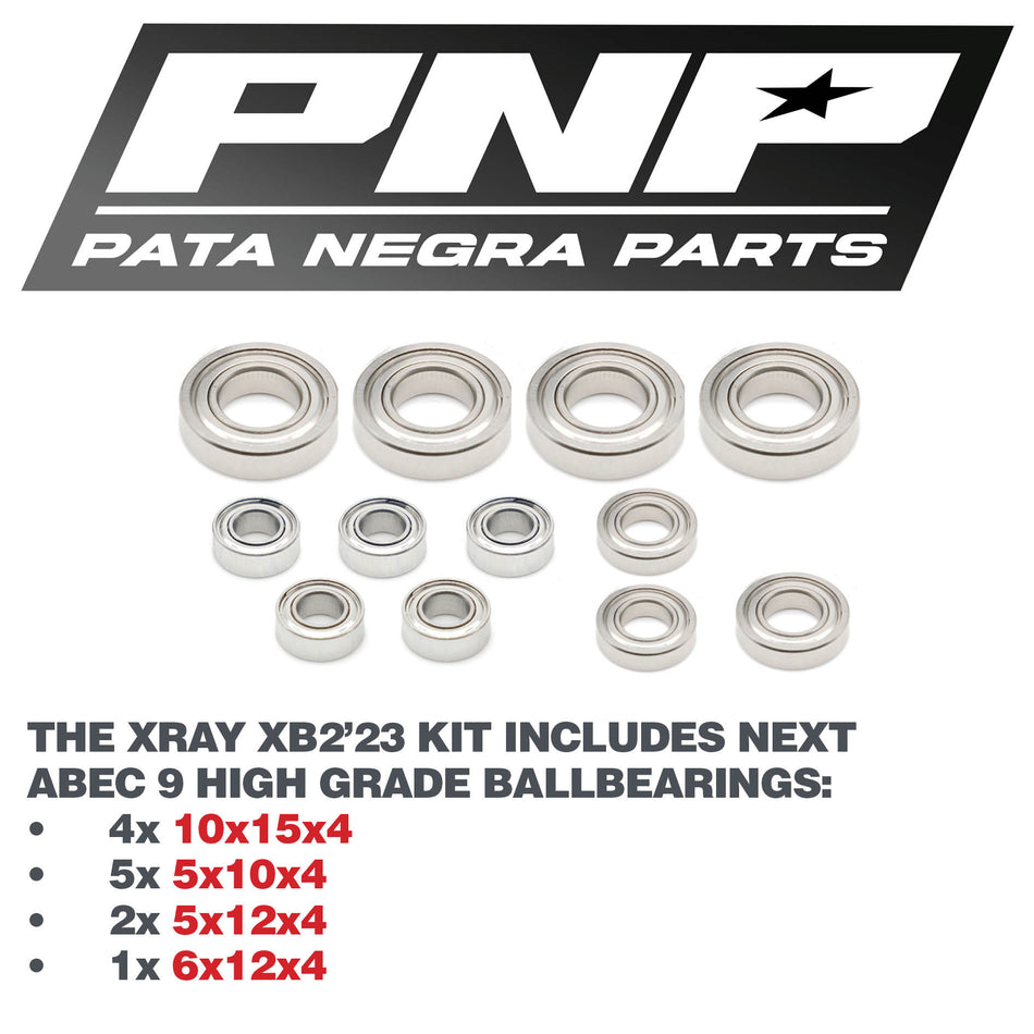 PNP ABEC 9 TRANSMISSION KIT XRAY XB2'23 2116