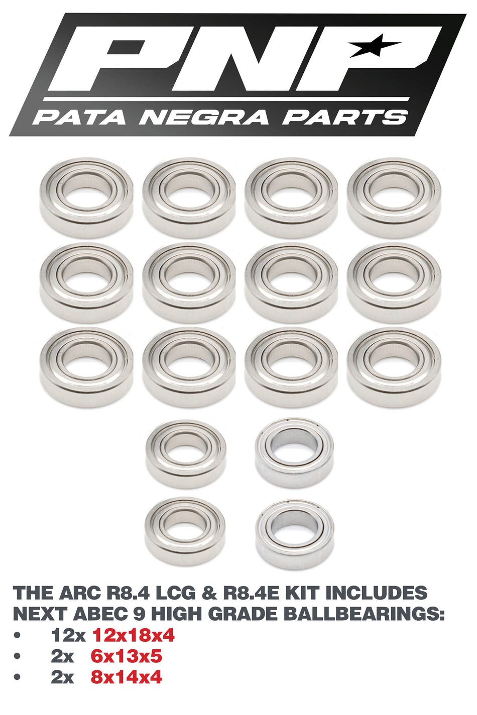 PNP ABEC 9 TRANSMISSION KIT ARC R8.4 LCG & R8.4E 2122