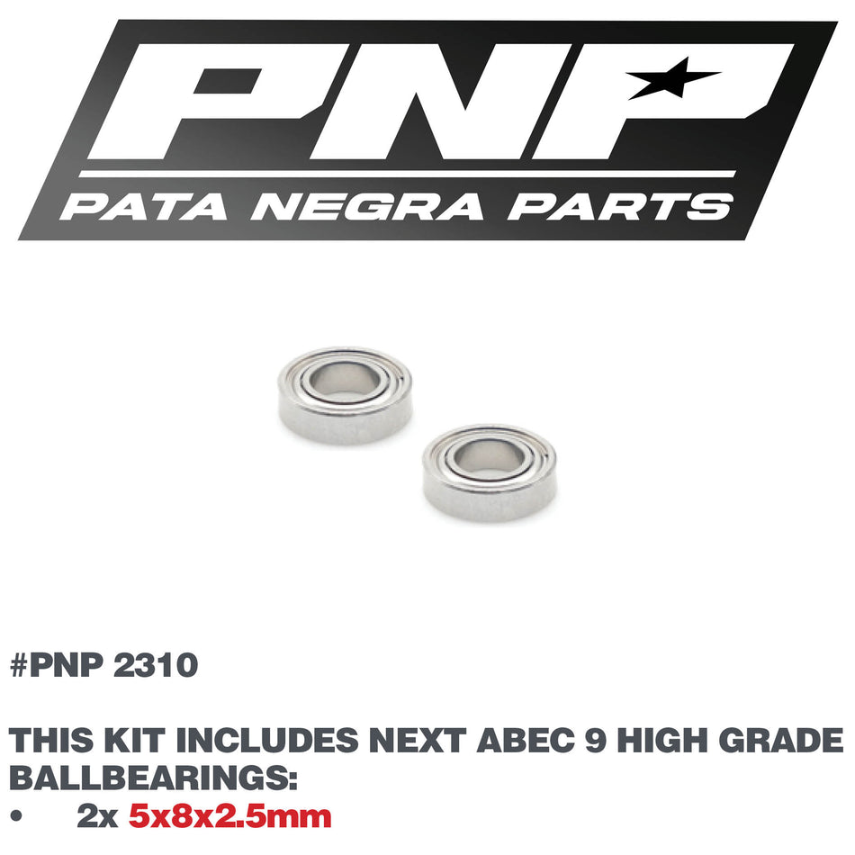 PNP ABEC 9 BALLBEARINGS 2X 5x8x2.5mm 2310