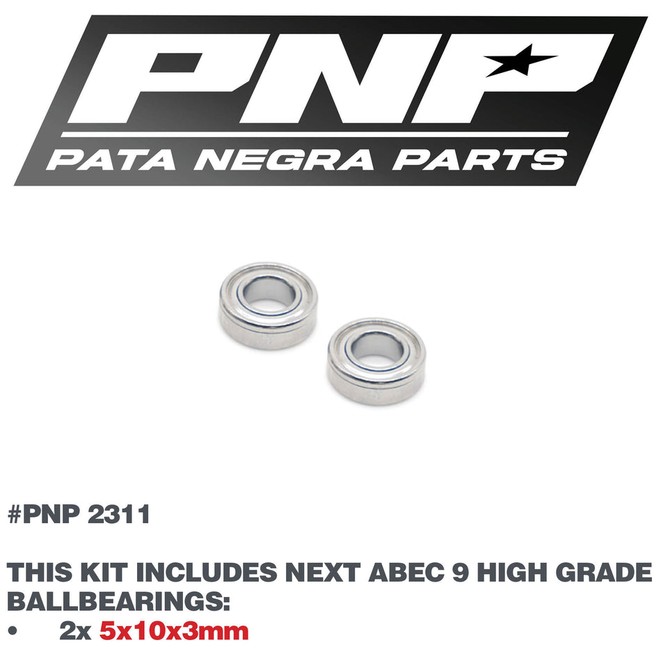 PNP ABEC 9 BALLBEARINGS 2X 5x10x3mm 2311