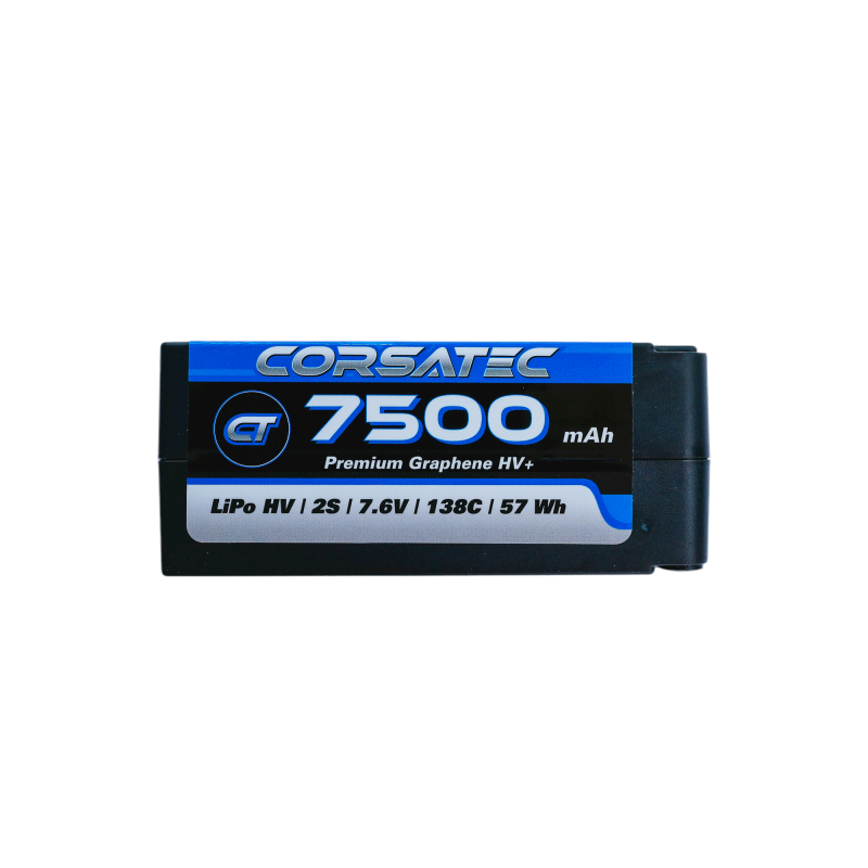 Corsatec Graphene HV+ LiPo 2S Big Shorty 7500mAh – Batterie Haute Performance – CT10021