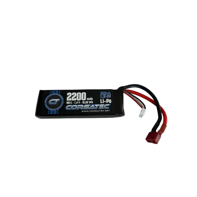 Corsatec SM Line HV LiPo 2S 2200mAh DEAN – Batterie Haute Performance – CT10205