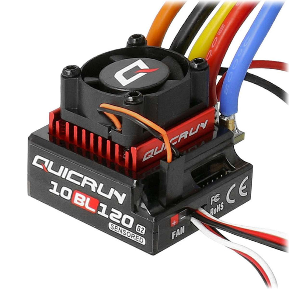 Hobbywing QuicRun 10BL120 G2 – Variateur Brushless Sensored 120A 2-3S (30125002)