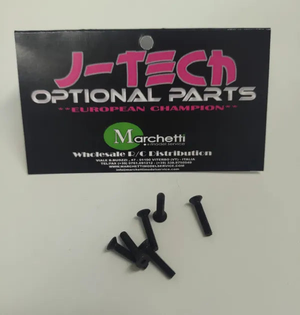 J-TECH Vis à tête fraisée hexagonale M3x10 (10 pièces)