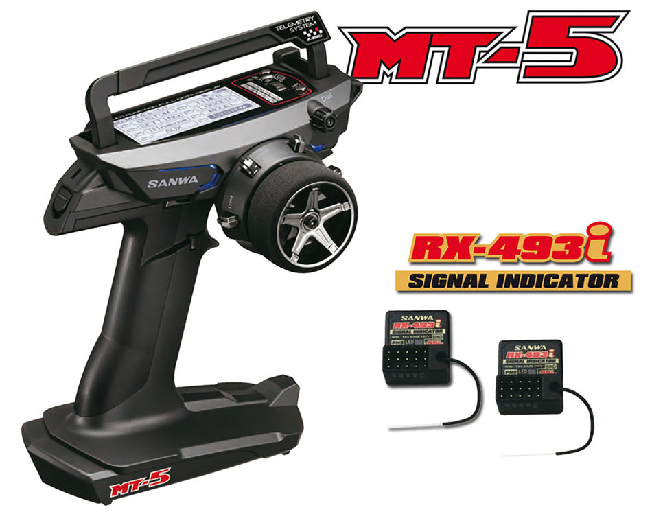Combo Radio Sanwa MT-5 FH5 + 2 Récepteurs RX493i
