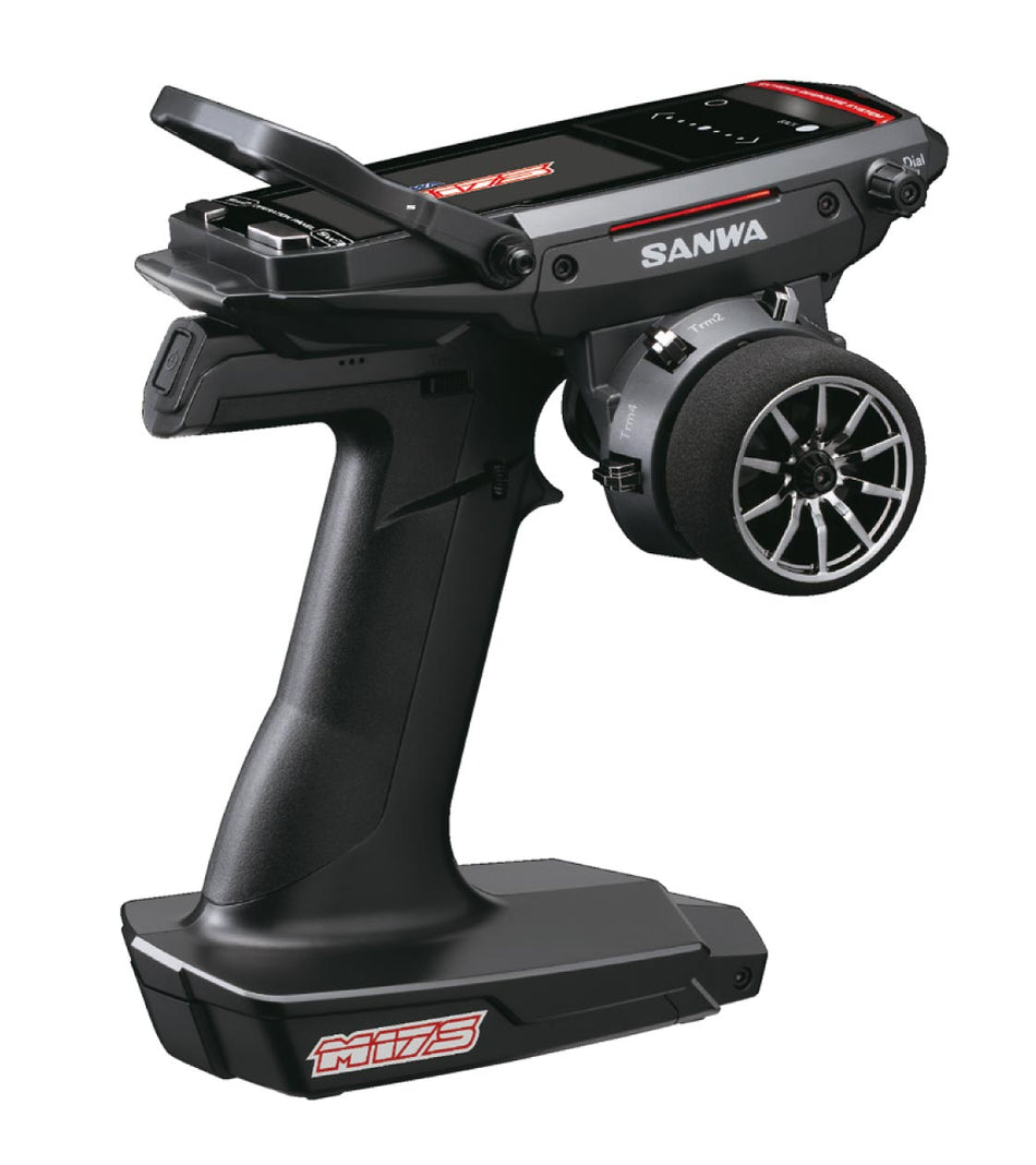 RADIO SANWA M17S FH5 ET RÉCEPTEUR RX493I LIPO TX INSTALLÉ