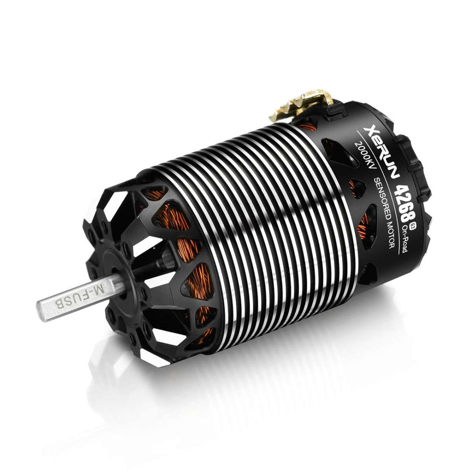 Moteur HW 4268SD G3 1/8 Piste 2000kv - Noir - HOBBYWING - 30401908